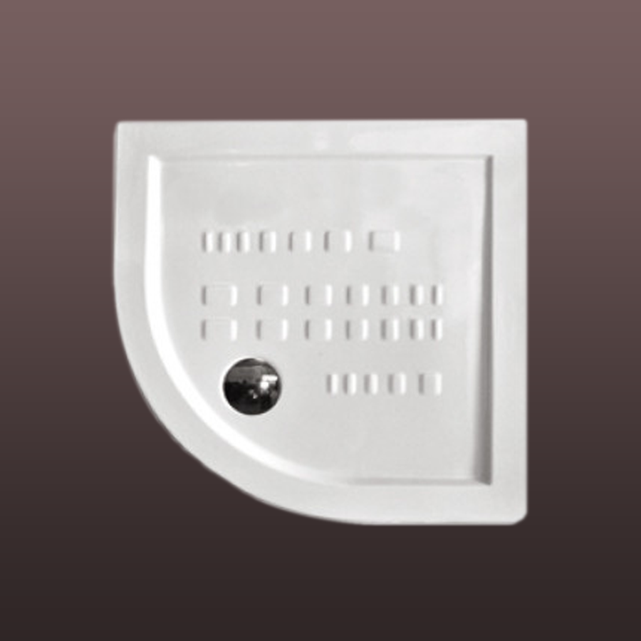 Cădiță de duș, din ceramică, semicirculară, 90x90 cm